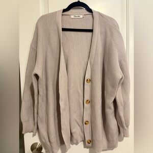 Cozy Cream Cardigan with Button Detail